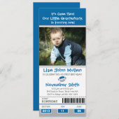 サッカー誕生日チケット 招待状 (正面/裏面)