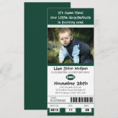 サッカー誕生日チケット 招待状 (正面/裏面)