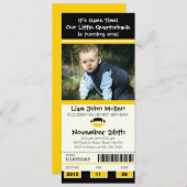 サッカー誕生日チケット 招待状 (正面/裏面)