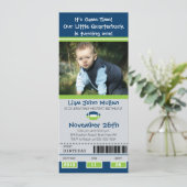 サッカー誕生日チケット 招待状 (スタンド正面)