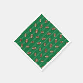 サッカー誕生日テーマパーティー紙 スタンダードカクテルナプキン (角)