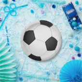 サッカー誕生日テーマ ペーパープレート (パーティー)