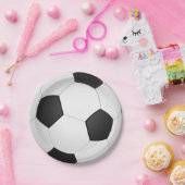 サッカー誕生日テーマ ペーパープレート (パーティー)