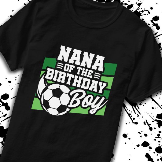 サッカー誕生日ナナ – ボーイズサッカー誕生日 Tシャツ