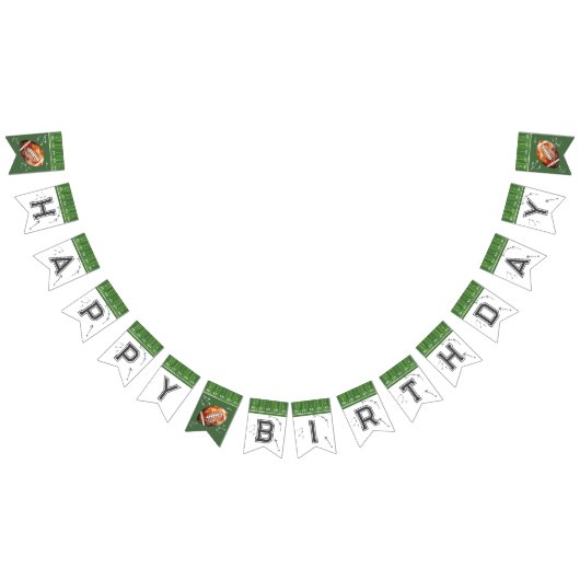 サッカー誕生日バンティングバナー、1年下 バンティングフラッグ (全)