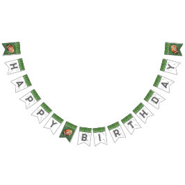 サッカー誕生日バンティングバナー、1年下 バンティングフラッグ