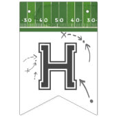 サッカー誕生日バンティングバナー、1年下 バンティングフラッグ (第2の旗)