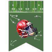 サッカー誕生日バンティングバナー、1年下 バンティングフラッグ (第1の旗)