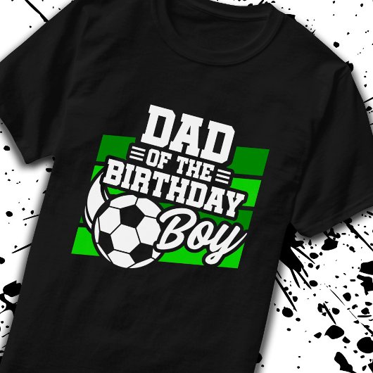 サッカー誕生日パパ – ボーイズサッカー誕生日 Tシャツ