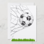 サッカー誕生日パーティを盛り上げよう 招待状 (裏面)