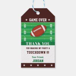 サッカー誕生日パーティーありがとうございますお願い ギフトタグ