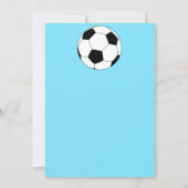 サッカー誕生日パーティーの子どもの招待をカスタマイズ可能 招待状 (裏面)