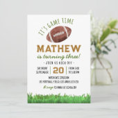 サッカー誕生日パーティーの招待状Any Age 招待状 (スタンド正面)