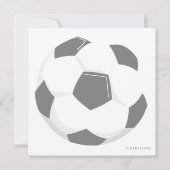 サッカー誕生日パーティーの招待 招待状 (裏面)