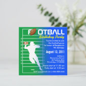 サッカー誕生日パーティーの招待 招待状 (スタンド正面)