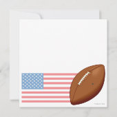 サッカー誕生日パーティーの招待 招待状 (裏面)