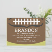 サッカー誕生日パーティーの招待 招待状 (スタンド正面)