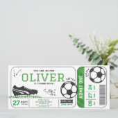 サッカー誕生日パーティーチケットスポーツデジタル 招待状 (スタンド正面)