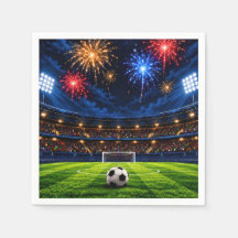 サッカー誕生日パーティー用紙ナプキン