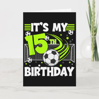 サッカー誕生日パーティー 15歳 サッカー選手 15才 カード