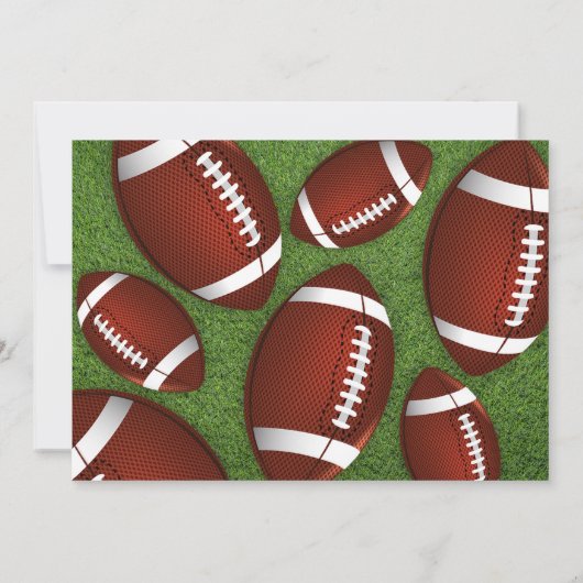 サッカー誕生日フォト招待状ブラック 招待状 (裏面)