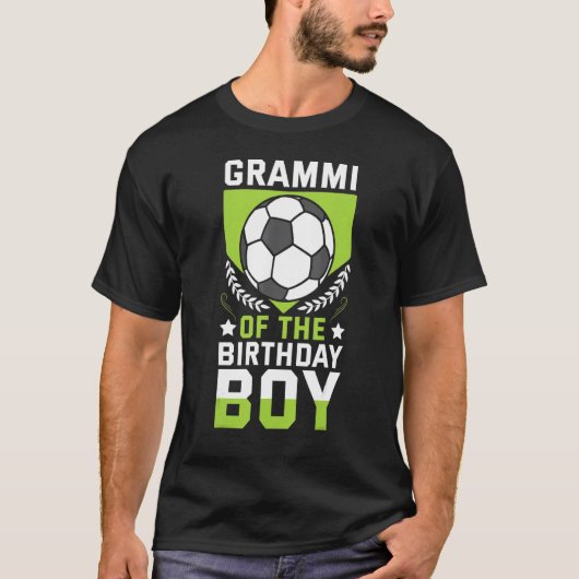 サッカー誕生日ボーイチームのグラミー Tシャツ (正面)