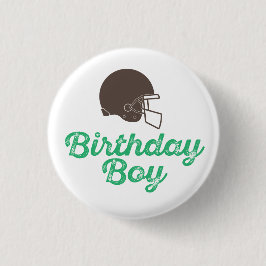 サッカー誕生日ボーイボタン 缶バッジ