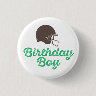 サッカー誕生日ボーイボタン 缶バッジ
