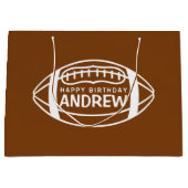 サッカー誕生日抱き枕 ラージペーパーバッグ (正面)