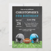 サッカー誕生日招待状バースデーパーティーブール 招待状 (正面)