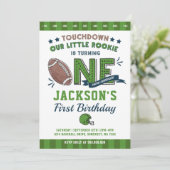 サッカー誕生日招待状フットボール1st誕生日 招待状 (スタンド正面)