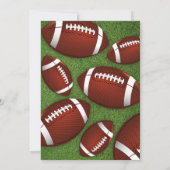 サッカー誕生日招待状ブラック 招待状 (裏面)