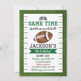 サッカー誕生日招待状ホワイト 招待状