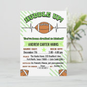 サッカー誕生日招待状ボーイズHuddle up! 招待状 (スタンド正面)