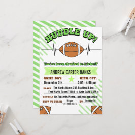 サッカー誕生日招待状ボーイズHuddle up! 招待状