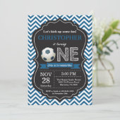 サッカー誕生日招待状第1誕生日パーティー 招待状 (スタンド正面)