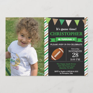 サッカー誕生日招待状1日目の誕生日パーティー 招待状