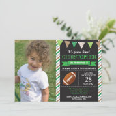 サッカー誕生日招待状1st誕生日パーティー 招待状 (スタンド正面)