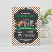 サッカー誕生日招待状1st誕生日パーティー 招待状 (スタンド正面)