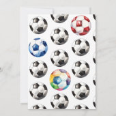 サッカー誕生日招待状 – サッカーパーティー 招待状 (裏面)