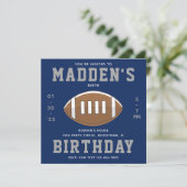 サッカー誕生日招待状 |サッカーパーティー 招待状 (スタンド正面)