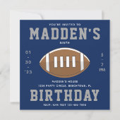 サッカー誕生日招待状 |サッカーパーティー 招待状 (正面)