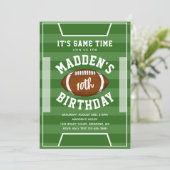 サッカー誕生日招待状 |サッカー招待状 招待状 (スタンド正面)