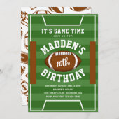 サッカー誕生日招待状 |サッカー招待状 招待状 (正面/裏面)