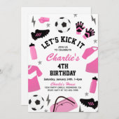 サッカー誕生日招待状 |サッカー招待状 招待状 (正面/裏面)