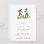 サッカー誕生日招待状 – サッカー誕生日 招待状 (正面/裏面)