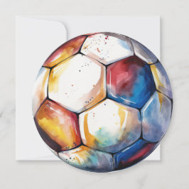 サッカー誕生日招待状 – サッカー – キッズパーティー