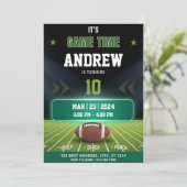 サッカー誕生日招待状 |スポーツパーティー招待状 招待状 (スタンド正面)