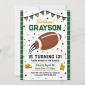 サッカー誕生日招待状、ボーイスポーツパーティー 招待状 (正面)