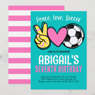 サッカー誕生日招待状 招待状